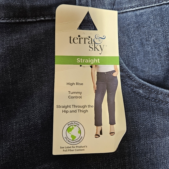 TERRA & SKY JEANS SIZE 22W PETITE - Picture 7 of 8